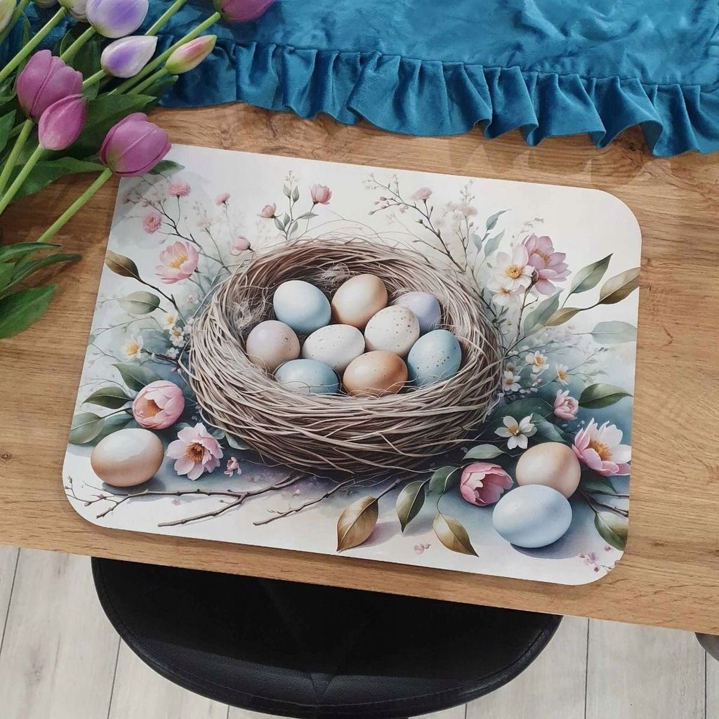 Mata na stół , podkładki 40x30cm Święta Alleluja