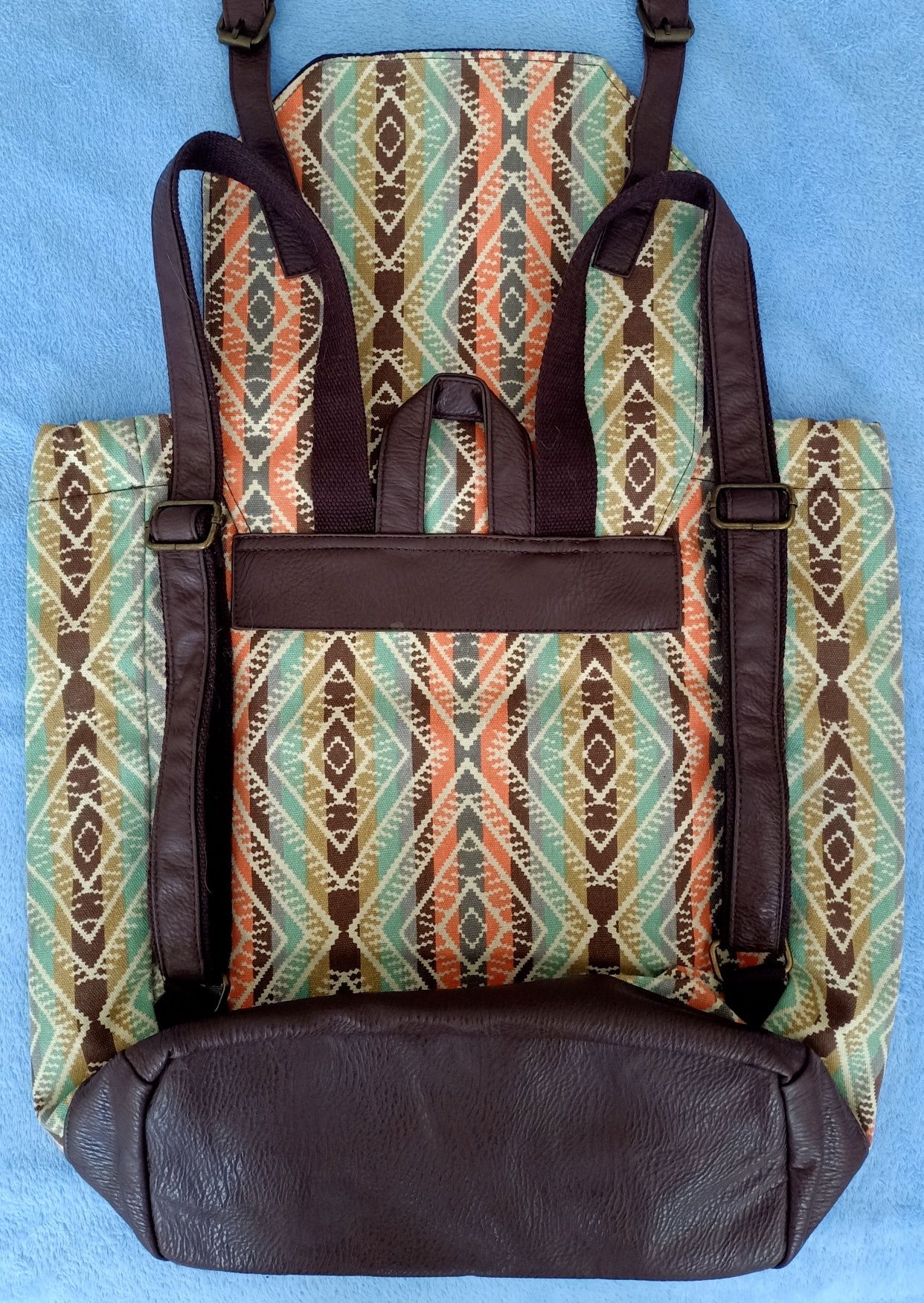 Mochila grande estampada Natura