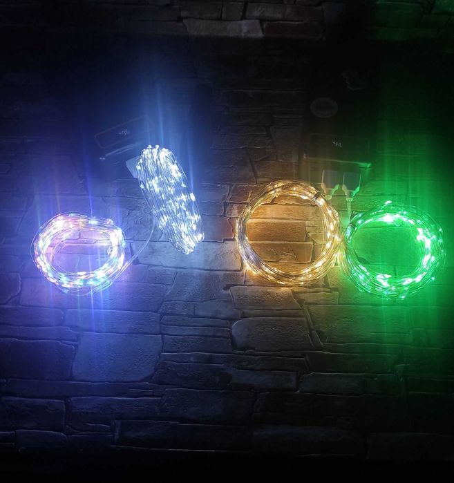 Новорічна гірлянда Роса 20 метрів / ЮСБ / USB