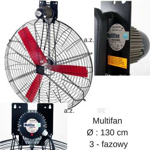 Multifan Wentylator Mieszacz powietrza koszowy fi 50, 71, 130 do obory