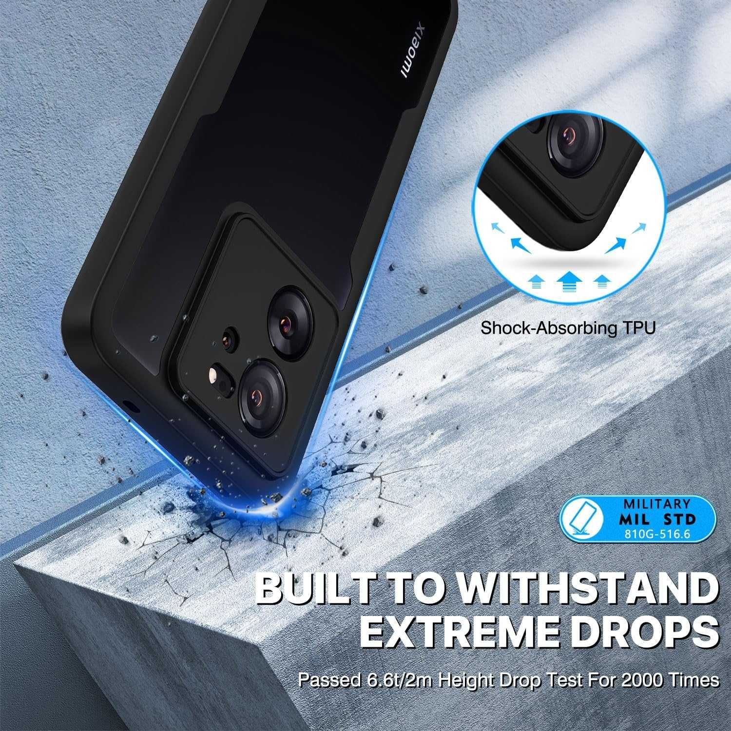 CENHUFO etui 360 do Xiaomi 13T Xiaomi 13T Pro etui pancerne mocne