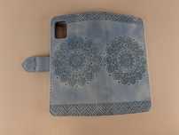 E292 Etui Portfel Samsung A51 Niebieskie Mandala Obudowa Pokrowiec