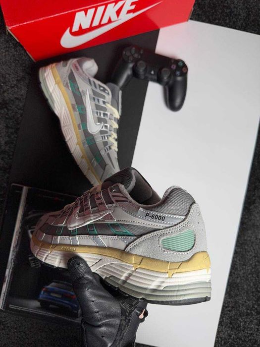Чоловічі кросівки найк Nike P-6000 Fleece Grey White Mint [41-45]