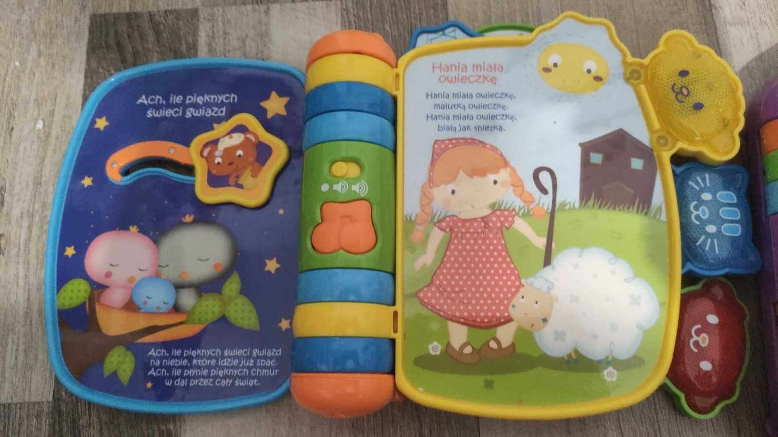 2 szt. Książeczka Bajeczka Vtech + FisherPrice Książeczka interaktywna
