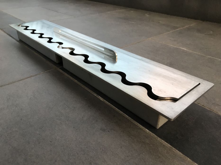 Wkład biokominka 80 cm nierdzewka do kominka