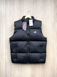 Оригінал Жилет Nike (M,L) Club Puffer Vest Куртка Пуховик FB7373-010