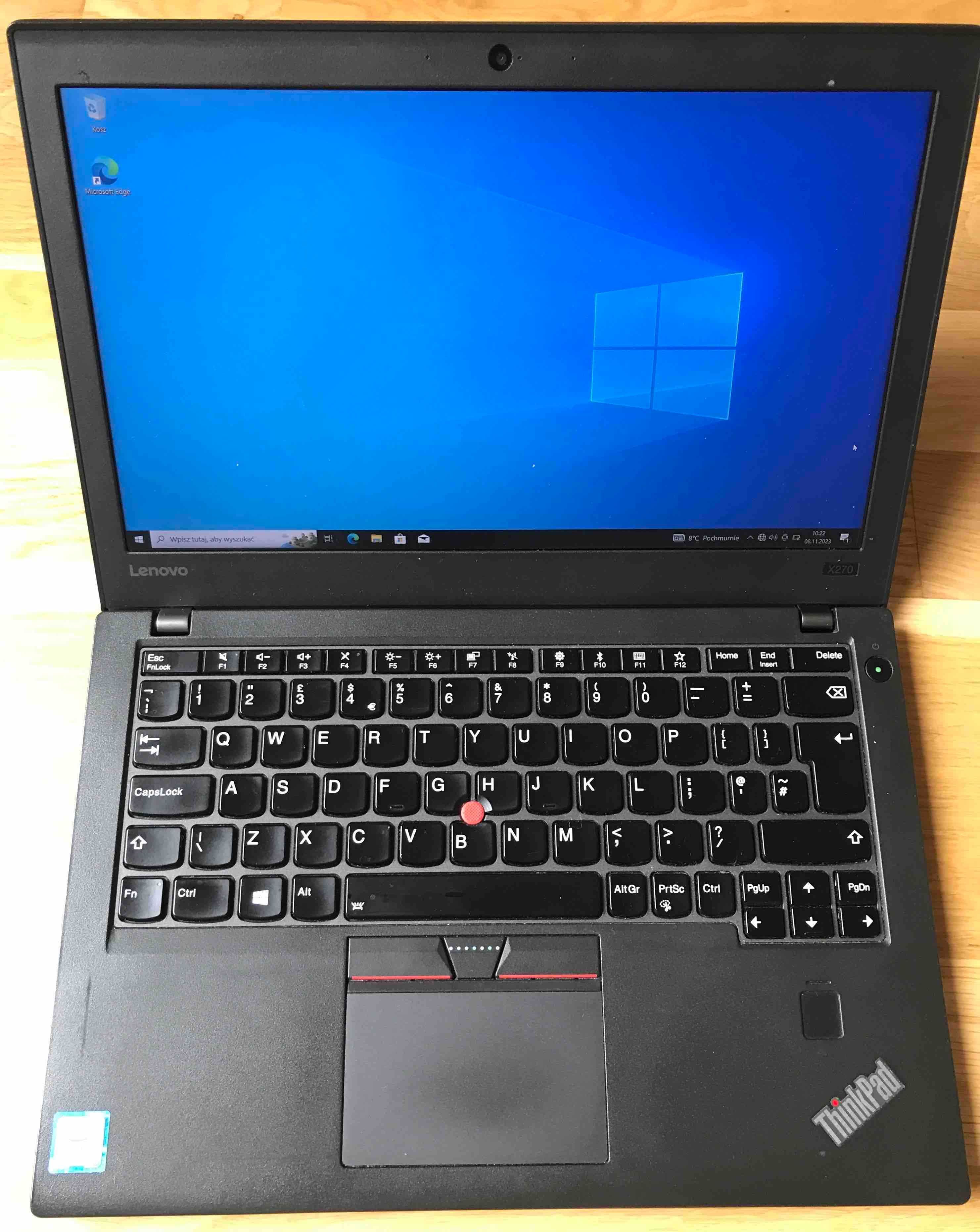 Laptop Lenovo ThinkPad X270 12" i5-7200U 8GB 240GB SSD LTE Wind 10 Pro