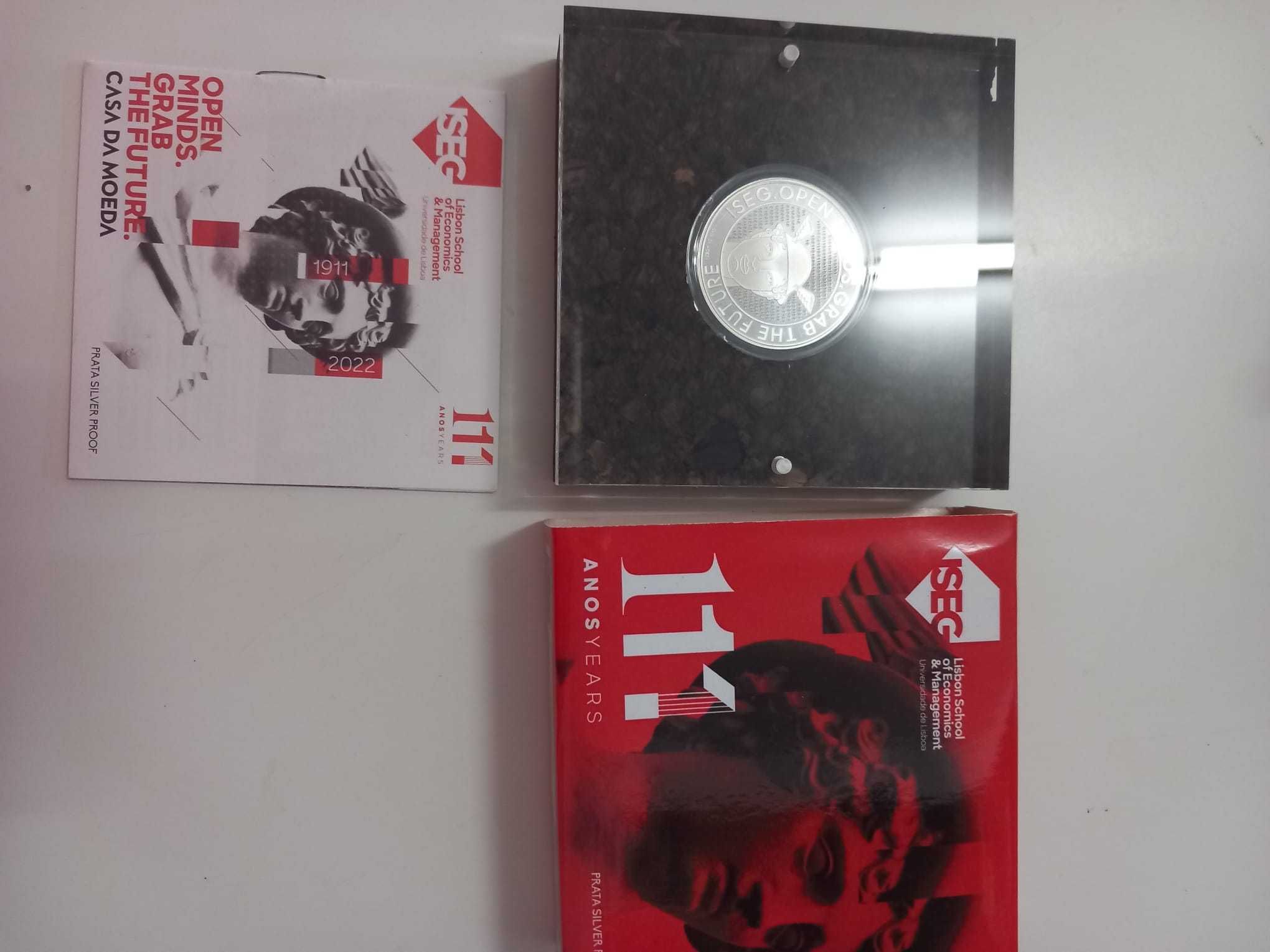 Moeda Proof de 7,5€ - ISEG 11 Anos - com cinta, caixa e certificado