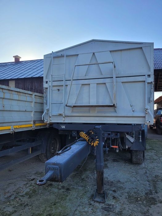 Przyczepa tandem ciężarowa budowlana wywrotka