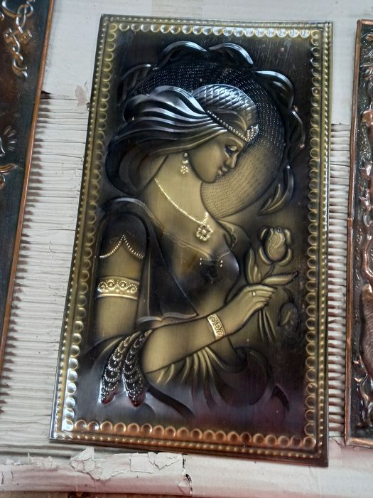 Медная чеканки картина ссср