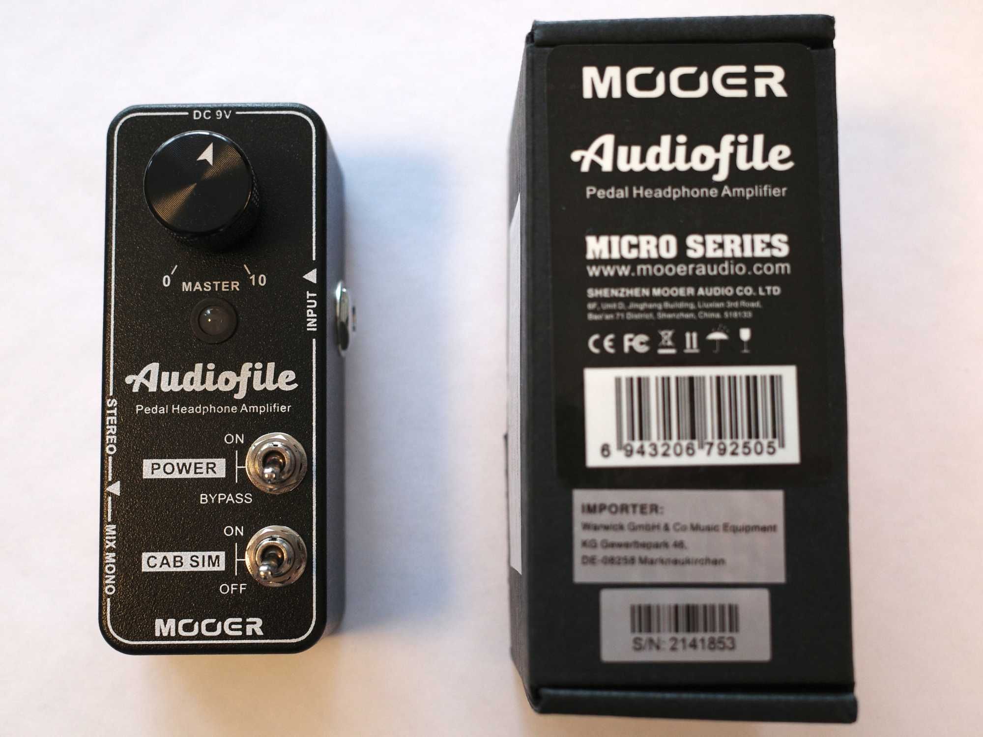 Mooer Audiofile - wzmacniacz słuchawkowy, pedalboard, bas i gitara