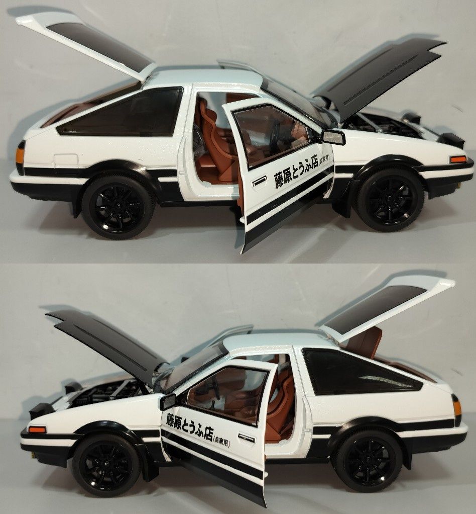 TOYOTA TRUENO AE86 Sprinter модель 1:16 Металл звук свет