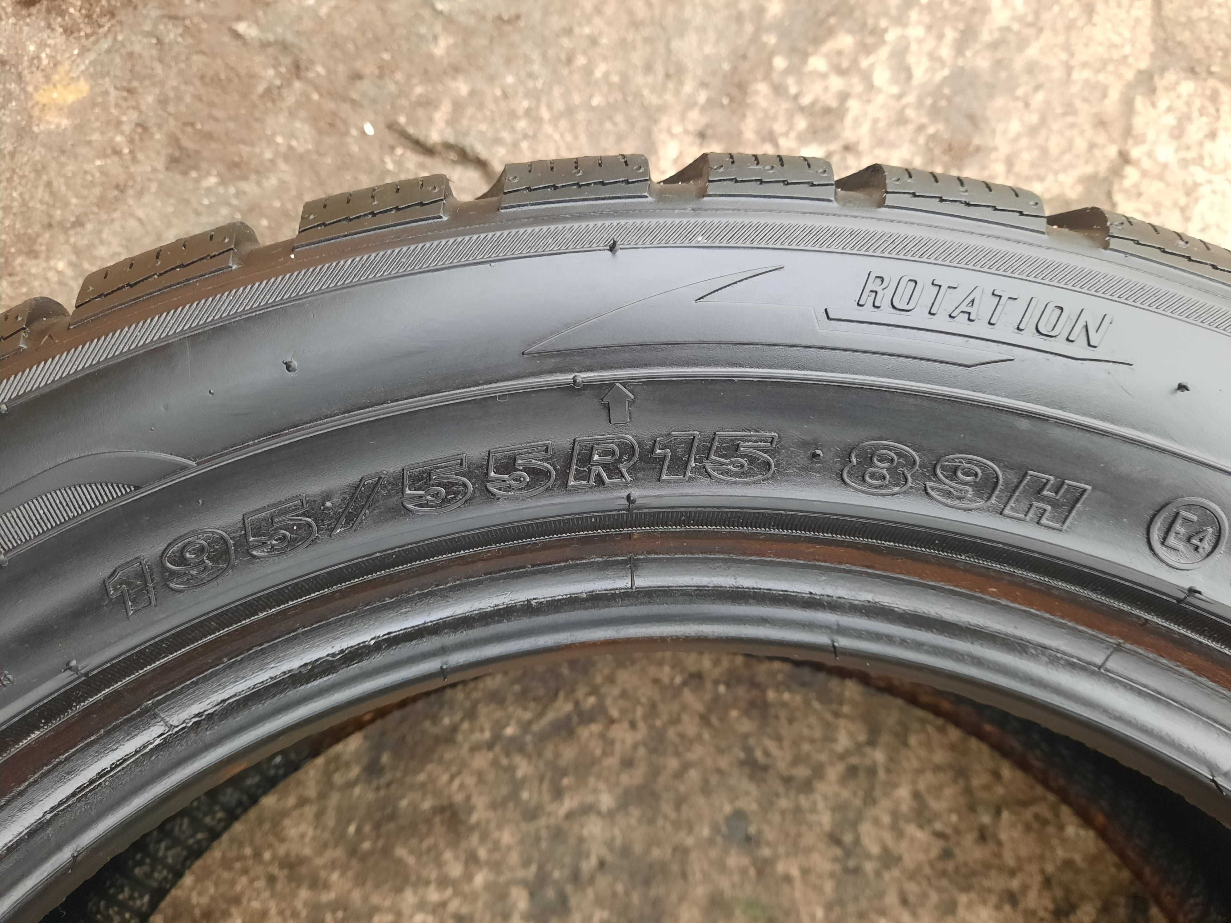 Opony zimowe klasy ekonomicznej MAXXIS 195/55/15 ok. 7 mm 2018 r.