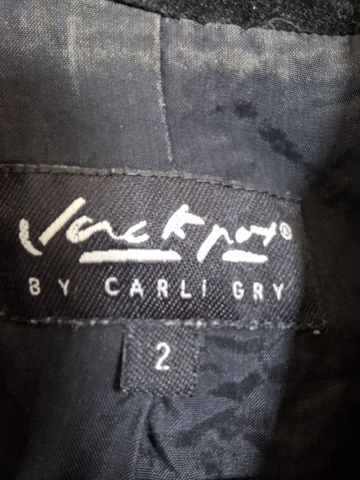 Czarny aksamitny żakiet Jackpot by Carli Gry