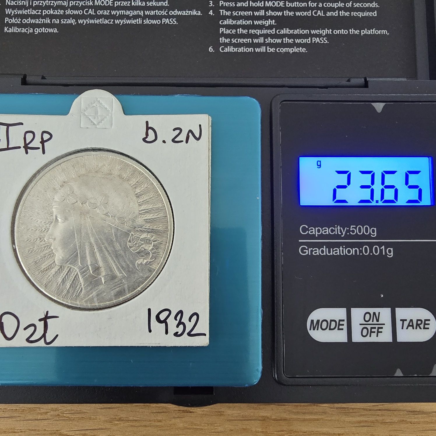 10zł 1932 Głowa kobiety