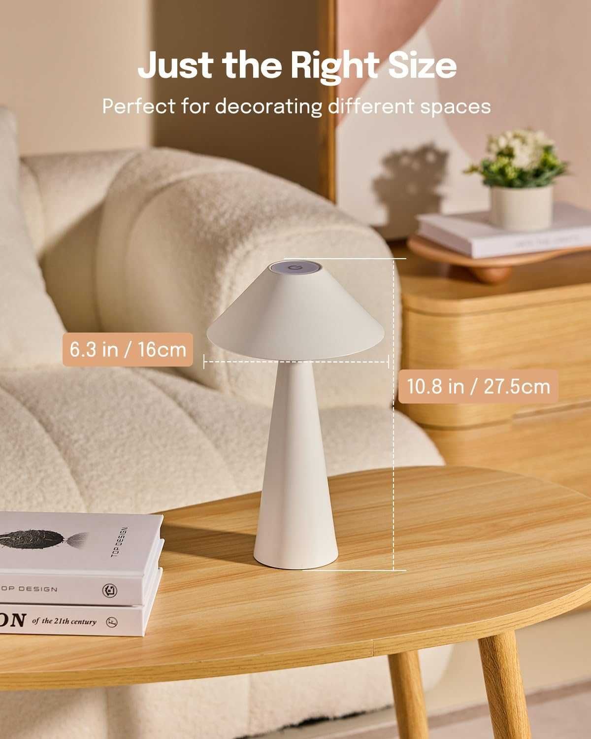 Lampa Nocna Stołowa Magnetycza Kolory RGB LED LALAVON do Domu i Ogrodu