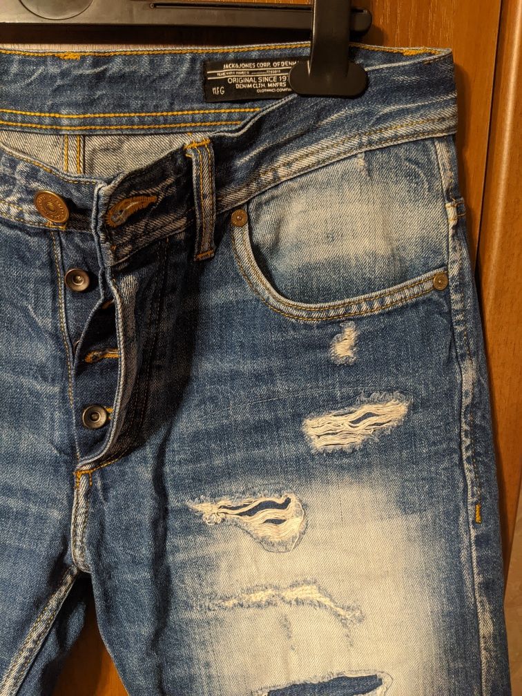 Мужские джинсовые шорты Jack&Jones M-L Чоловічі джинсові шорти