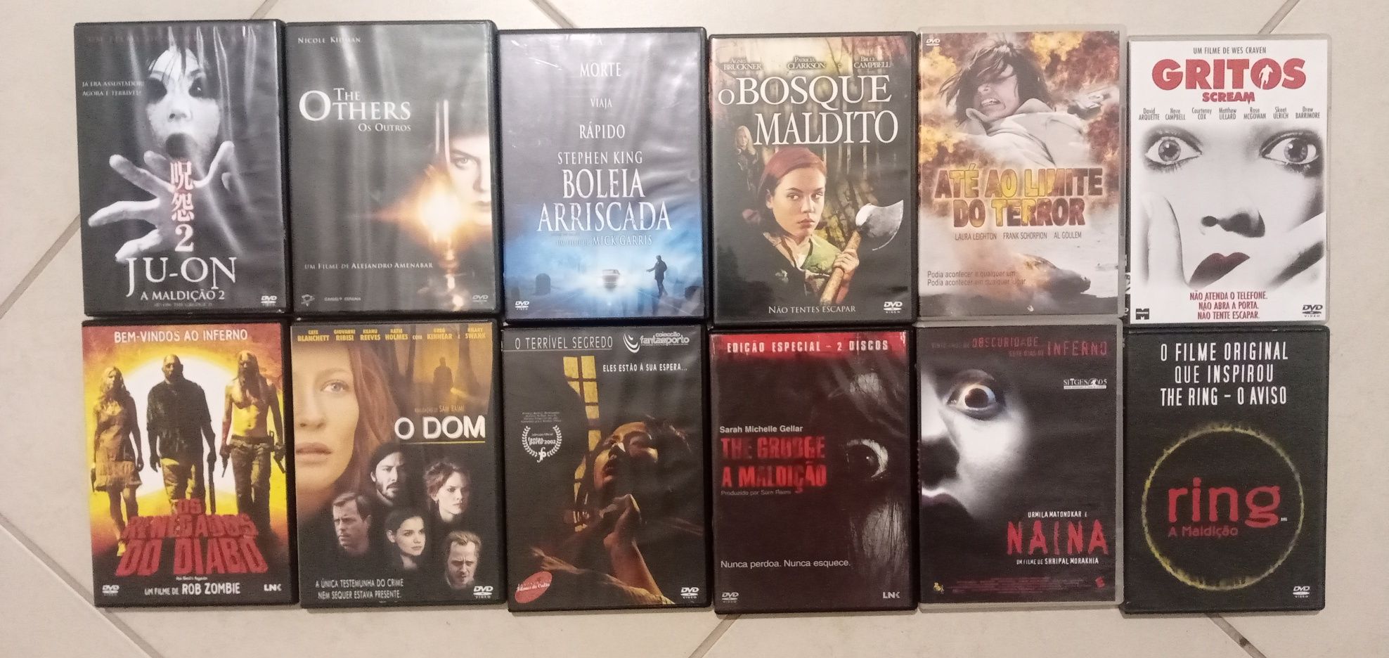 Vários DVD de terror