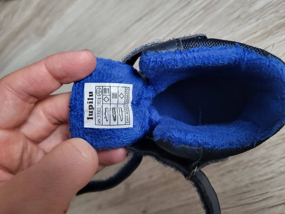 Buty chłopiec 21 dł wkladki 13 cm jesień ocieplane zima trzewiki