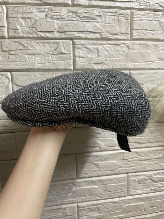 Кепка жиганка утка твидовая твідова берет harris tweed