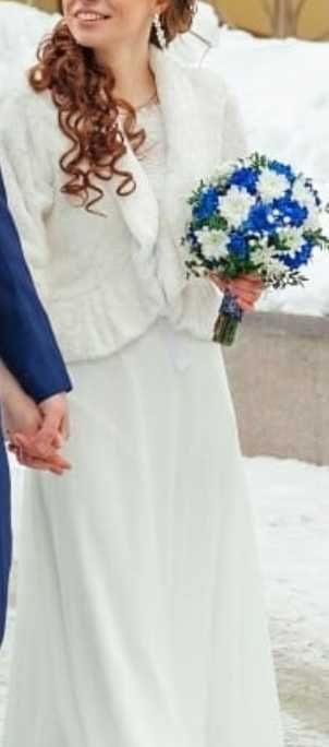 Полушубок до весільної сукні