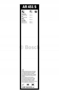 Wycieraczki Bosch AR 451 S przód 450 mm 475 mm
