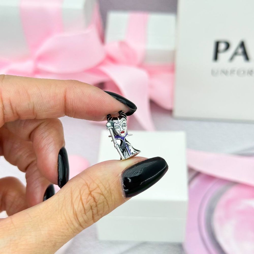 Срібна намистина шарм "Малефісента" Pandora (Пандора) 793423C01