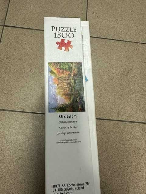 Puzzle 1500 el. Chatka nad jeziorem