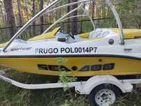 łódź seadoo sportster BRP Bombardier z 150 kM wieża tower wake zamiana
