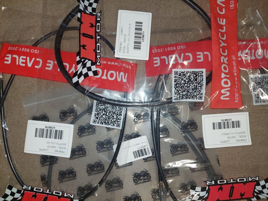 Zestaw nowe linki kpl rama wsk125 m06 b3 jednoramowa PL