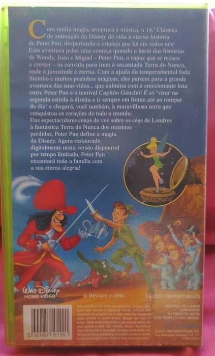 Filmes de animação VHS originais