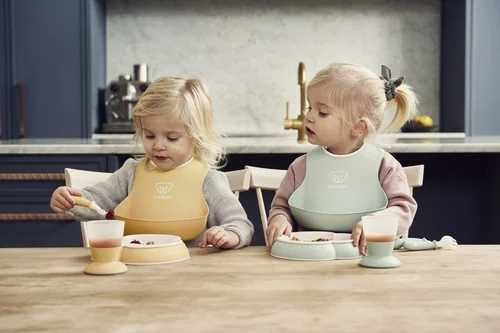 Nowy! Idealny Prezent! BabyBjorn zestaw obiadowy, Powder Yellow żółty!