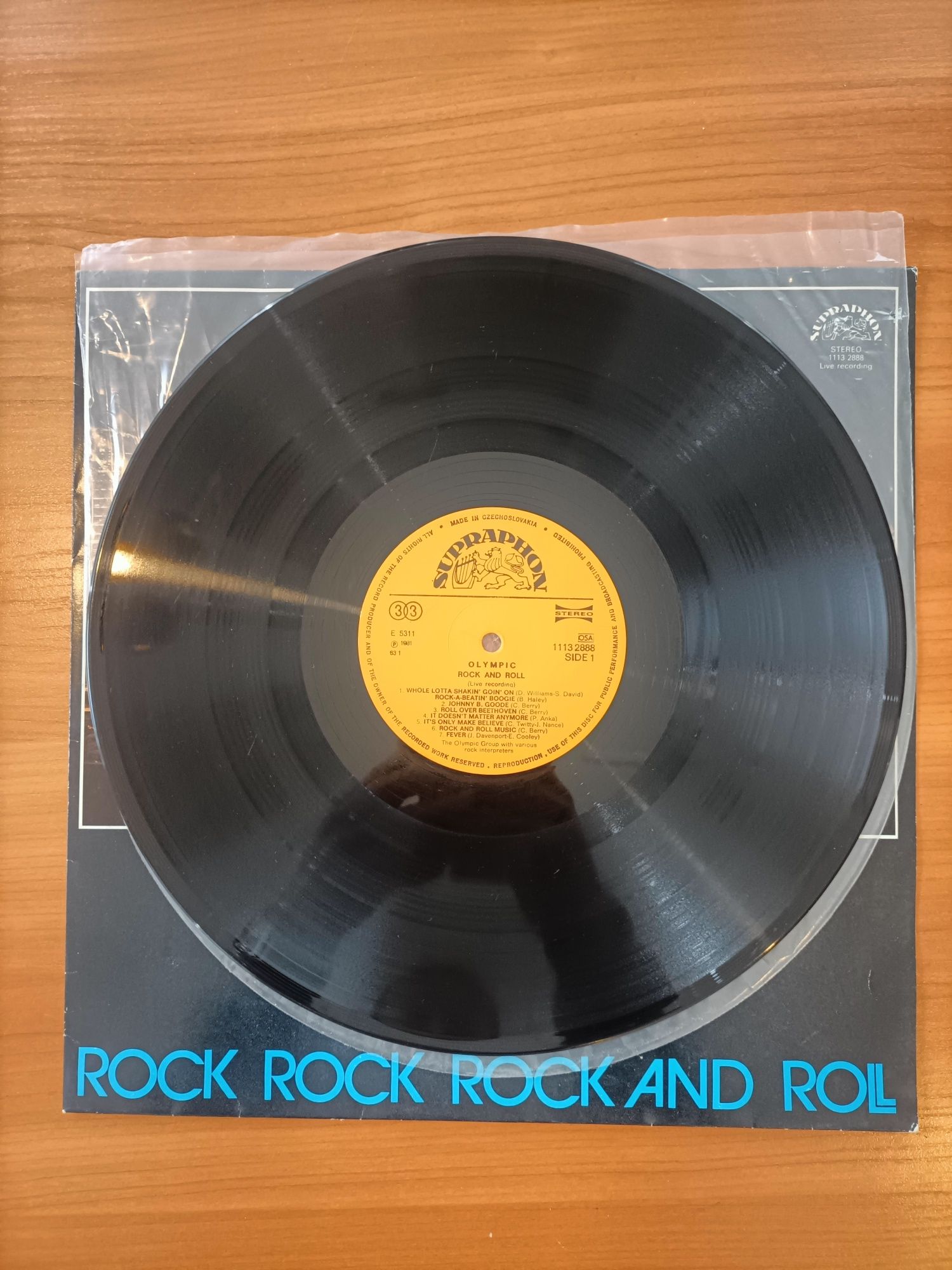 Пластинка винил Olympic " Rock and Roll " 1982 ( supraphon )