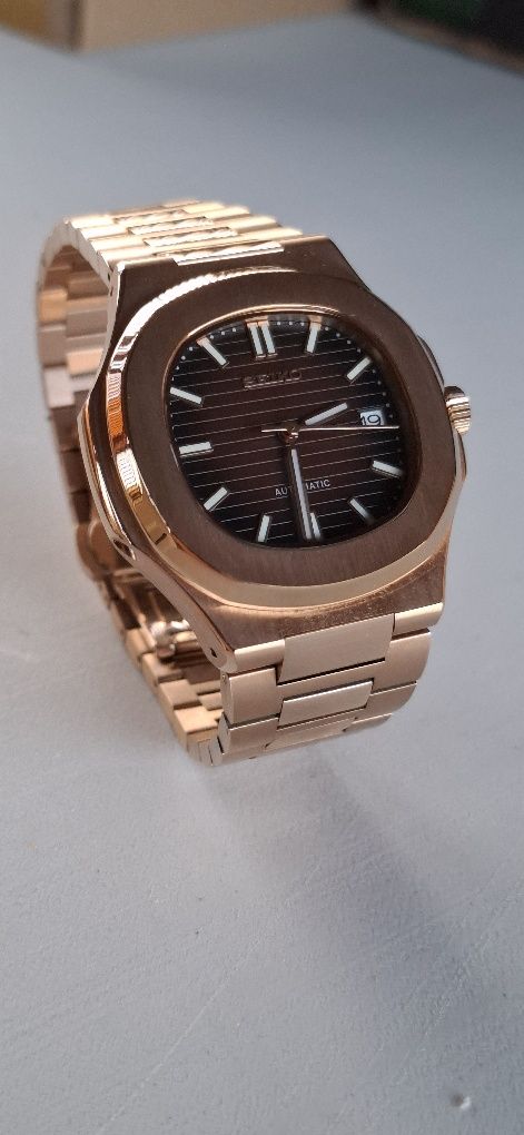 Zegarek SeikoMod Nautilus seiko Automatyczny złoty