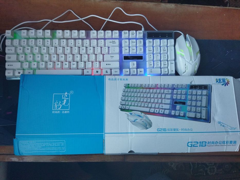 Клавіатура+мишка з підсвіткою нова