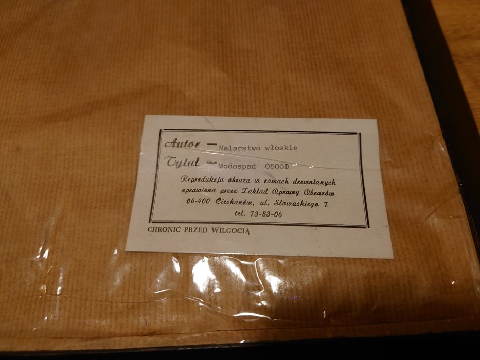 Obraz w drewnianej ramie