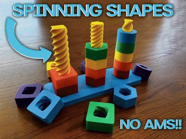 Brinquedo Giratório de Formas para Crianças