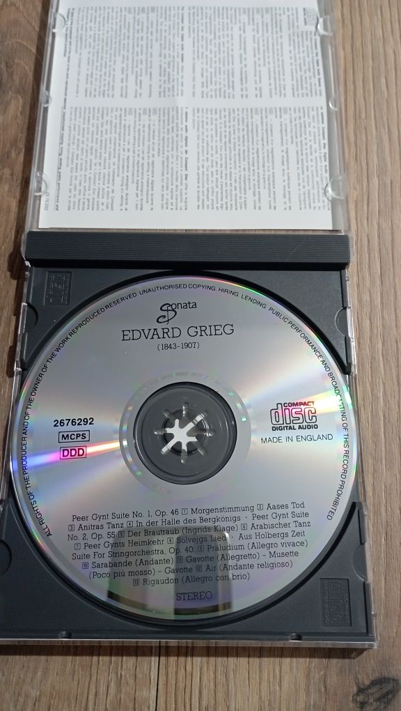 Edvard Grieg - płyta CD, muzyka klasyczna