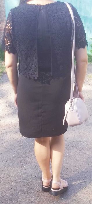 Стильное платье батал офисное строгое 52-54 размер