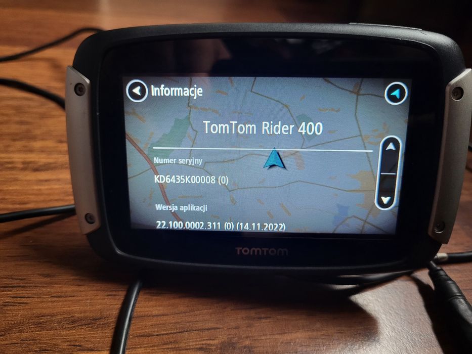 Nawigacja motocyklowa tomtom rider 400