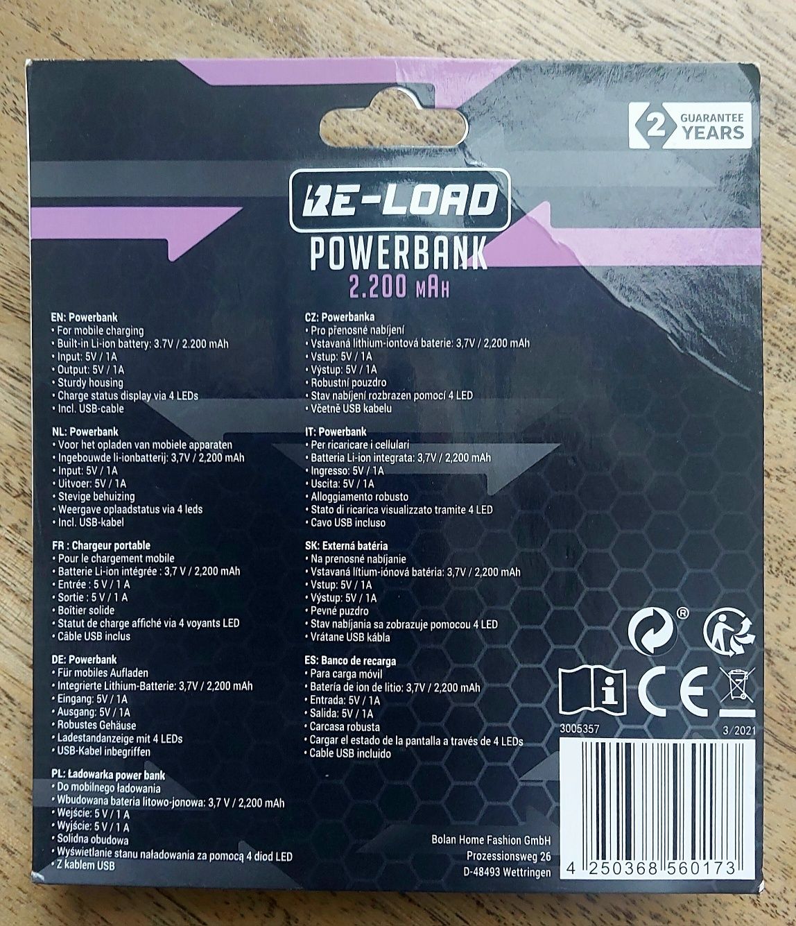 Powerbank ładowarka Re-Load