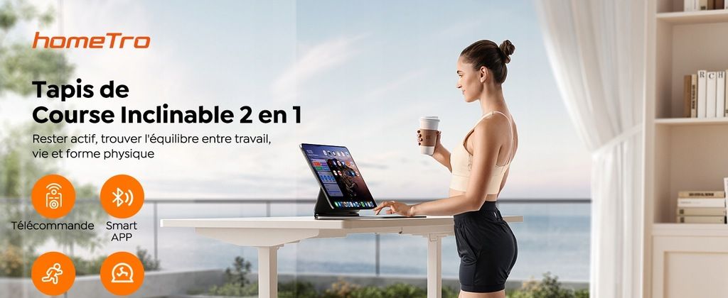Mata Bieżnia 2 w 1 do chodzenia biegania do domu i biura homeTro Wys