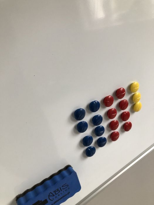 Tablica magnetyczna suchościeralna biała 80x50