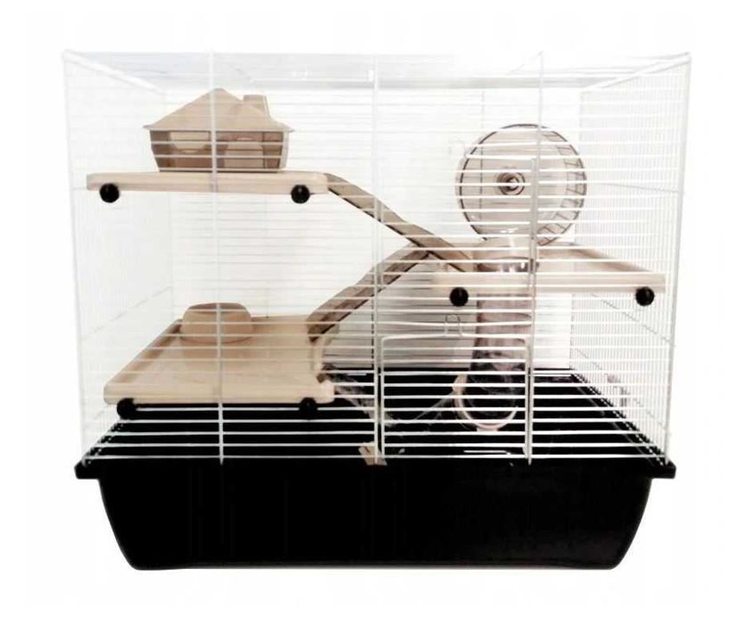 NOWA Duża Klatka Dla Chomika Piętrowa Zagroda +Tunel i Drabiny