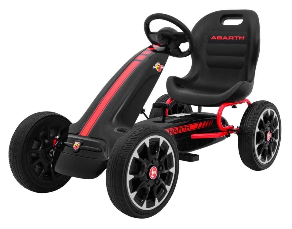 Gokart dla dzieci na pedały Abarth Czarny PB9388A