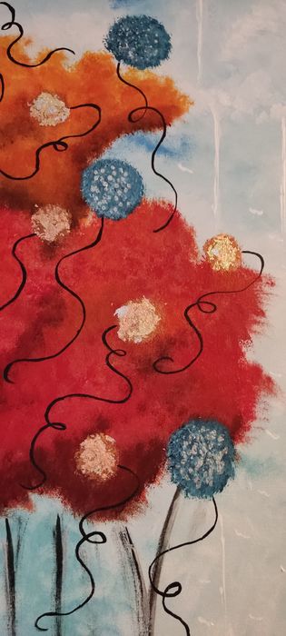 Podniebny ogród, obraz abstrakcyjny