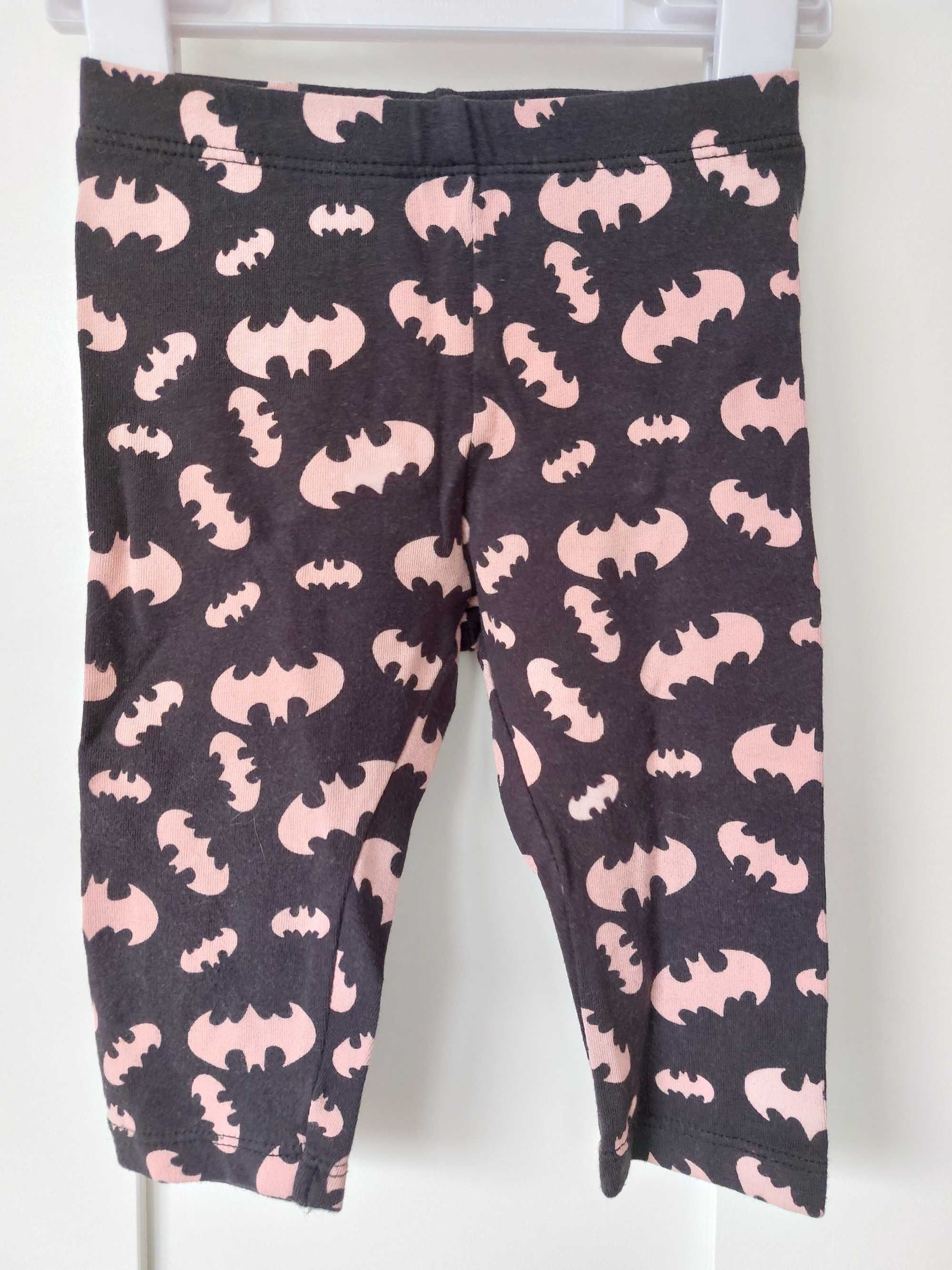 H&M śliczny komplet Batgirl szara bluzeczka plus legginsy r. 68