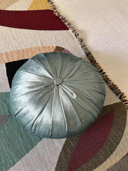 Almofada veludo verde