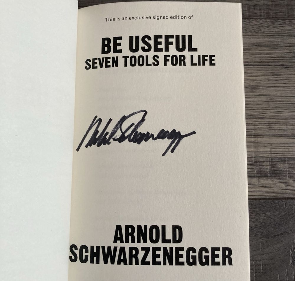 Arnold Schwarzenegger autograf Terminator 2