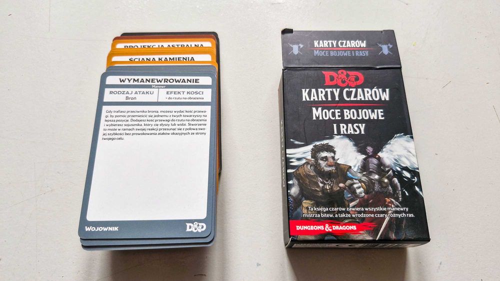 Karty czarów Moce Bojowe i Rasy PL Dungeons&Dragons